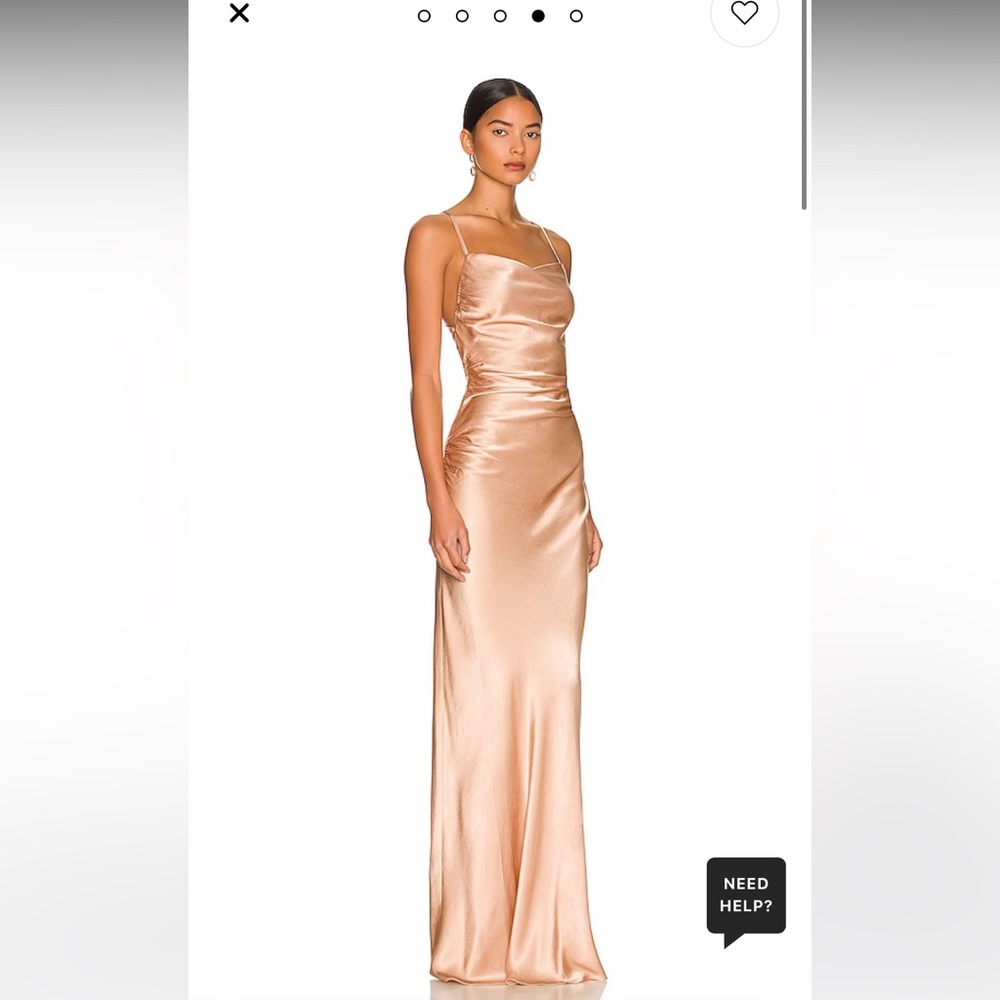 Shona Joy -  La Lune Lace Back Maxi Dress in Desert Rose, size 6